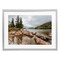 Stupell Industries Pond In The Mountains Framed Print Under Glass, design by Jon Evan